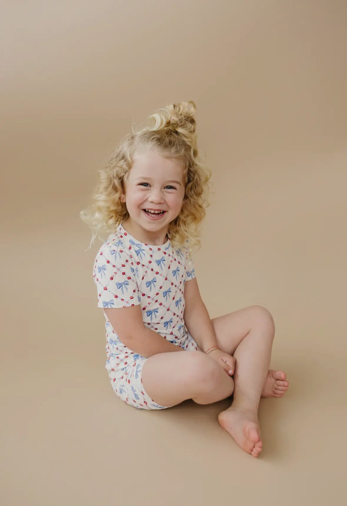 patriotic bamboo pajamas | red white and bow | stars and stripes | fourth of july