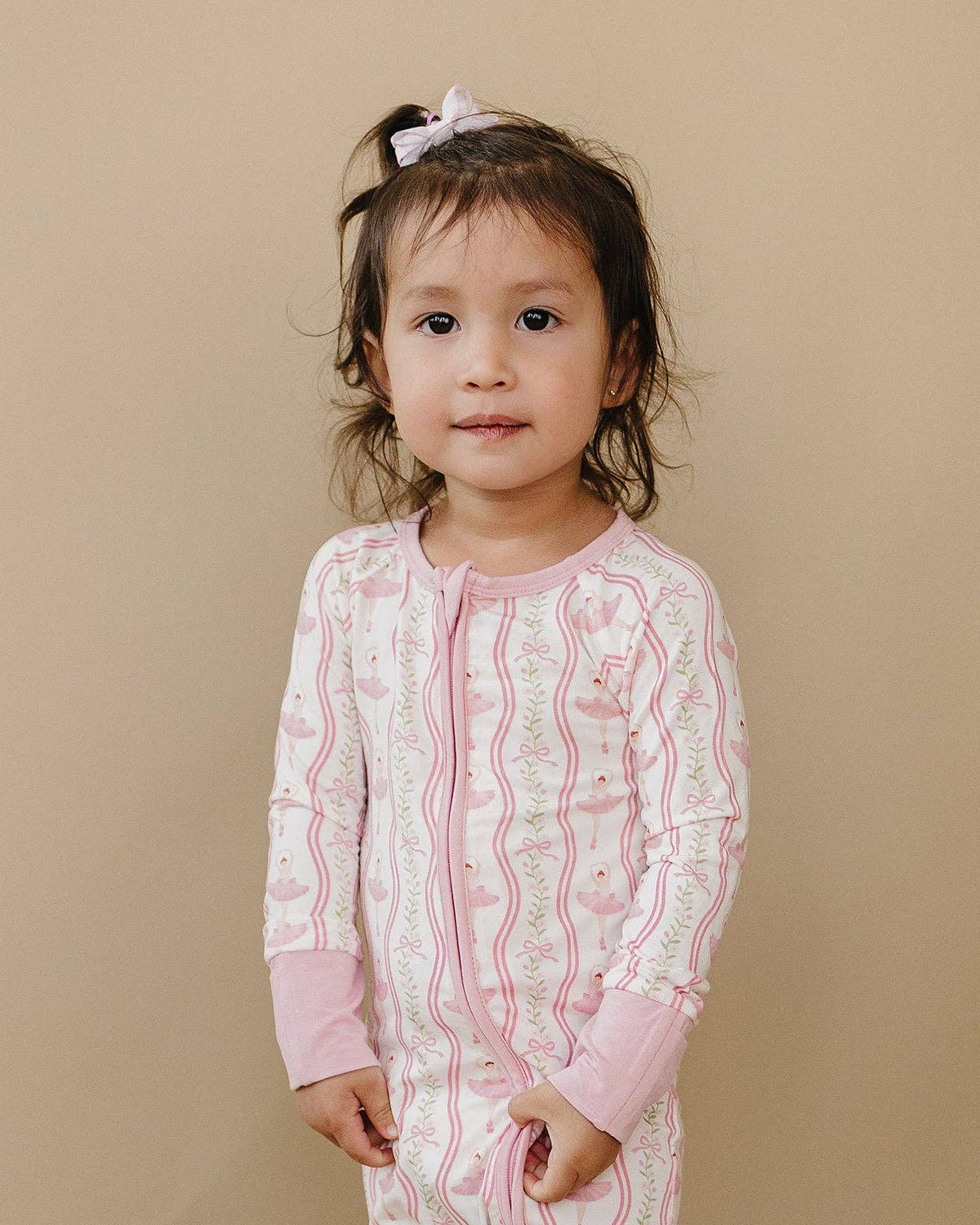 Bamboo Zip Romper | Little Ballerina