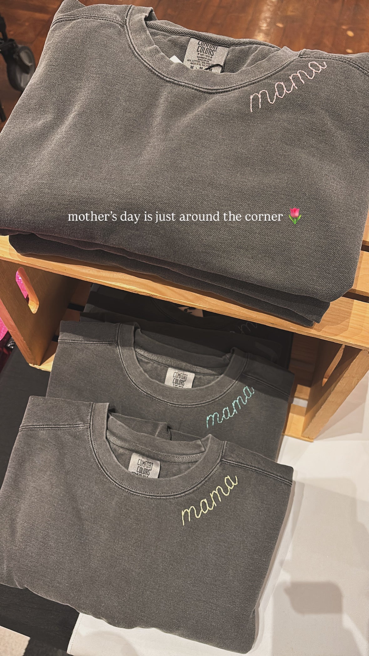 mama comfort colors pullover