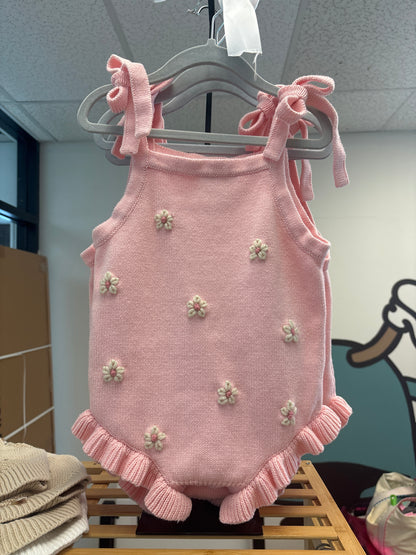 pink ruffle romper | 100% cotton | girly summer outfit