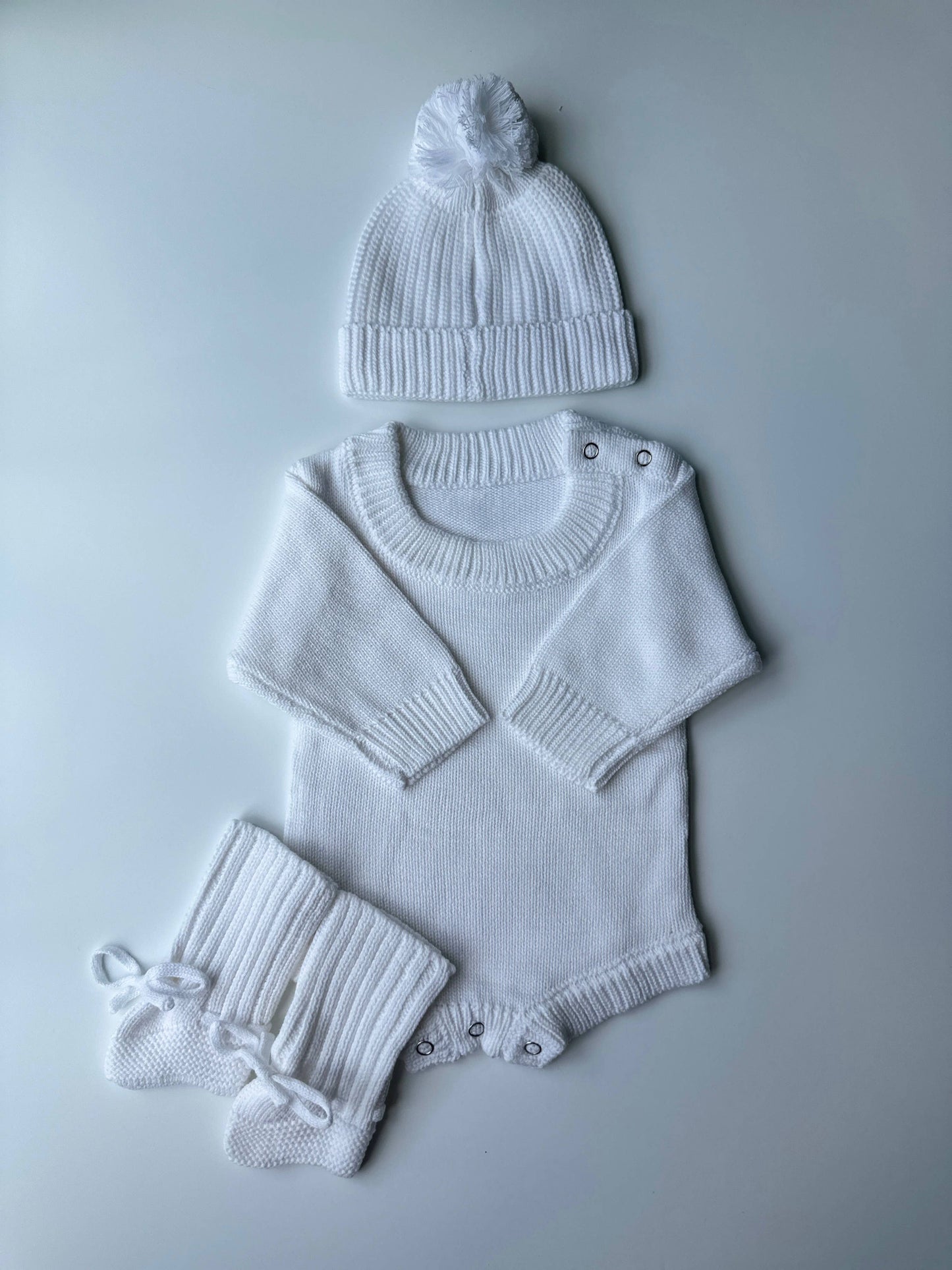 new baby sweater, hat, + booties see | 0-3m | welcome home outfit | hand embroidered
