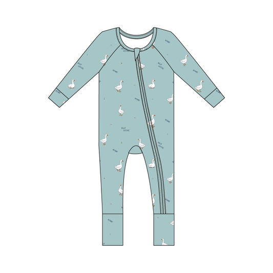 Bamboo Zip Romper — Silly Goose