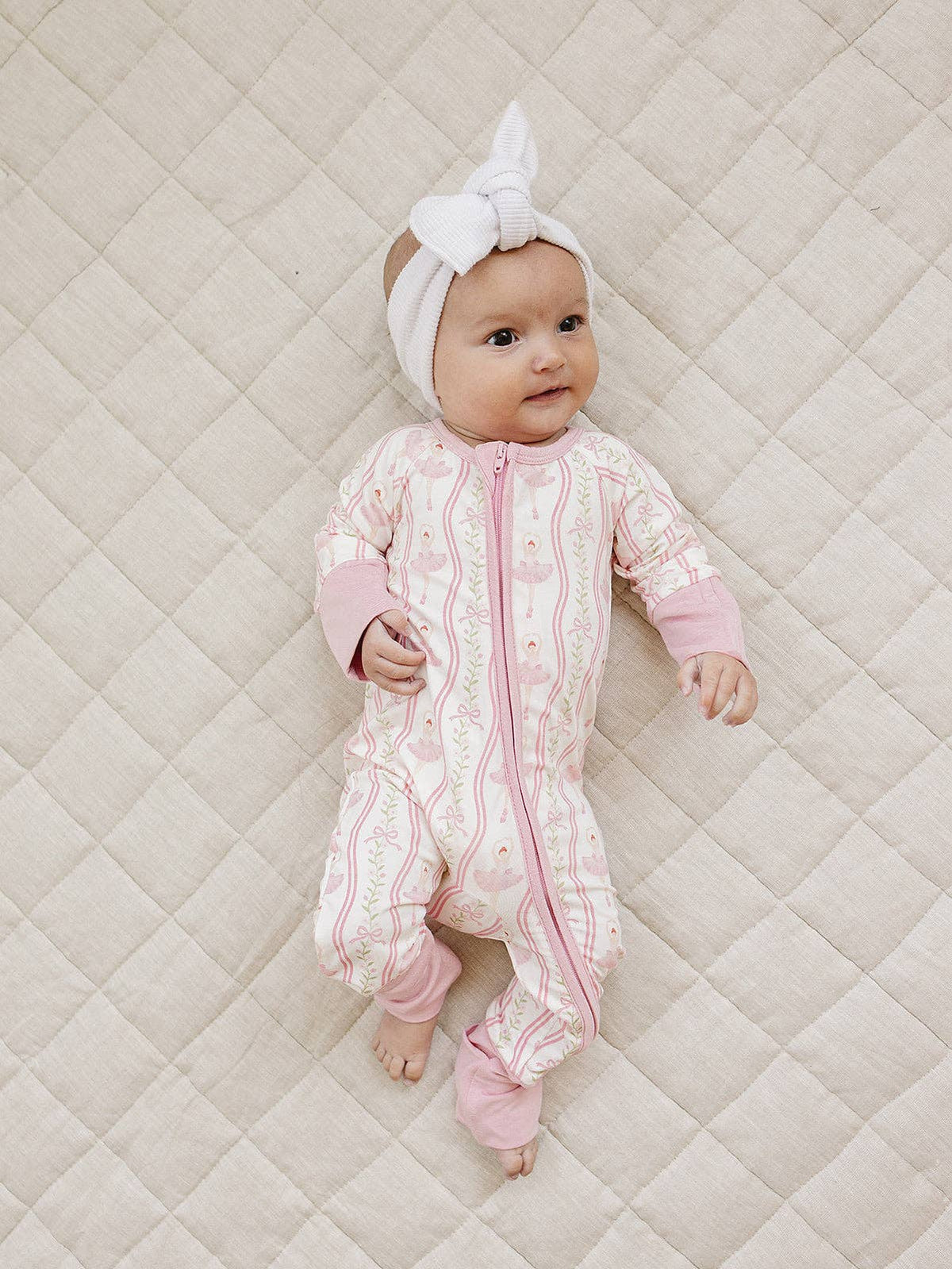 Bamboo Zip Romper | Little Ballerina