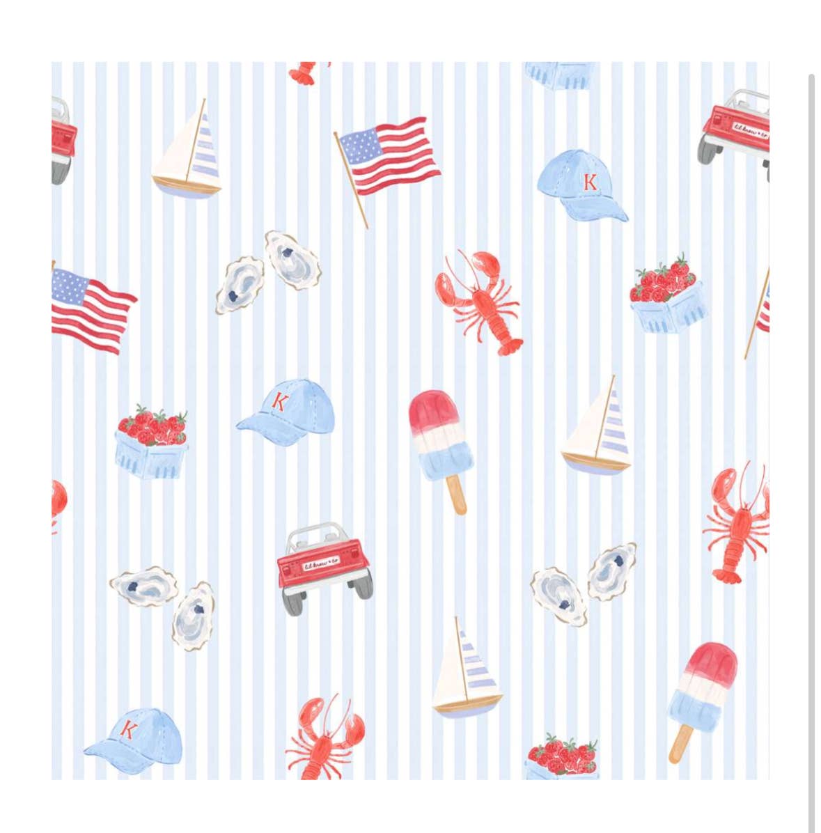 Coastal Americana Two Piece Pajamas