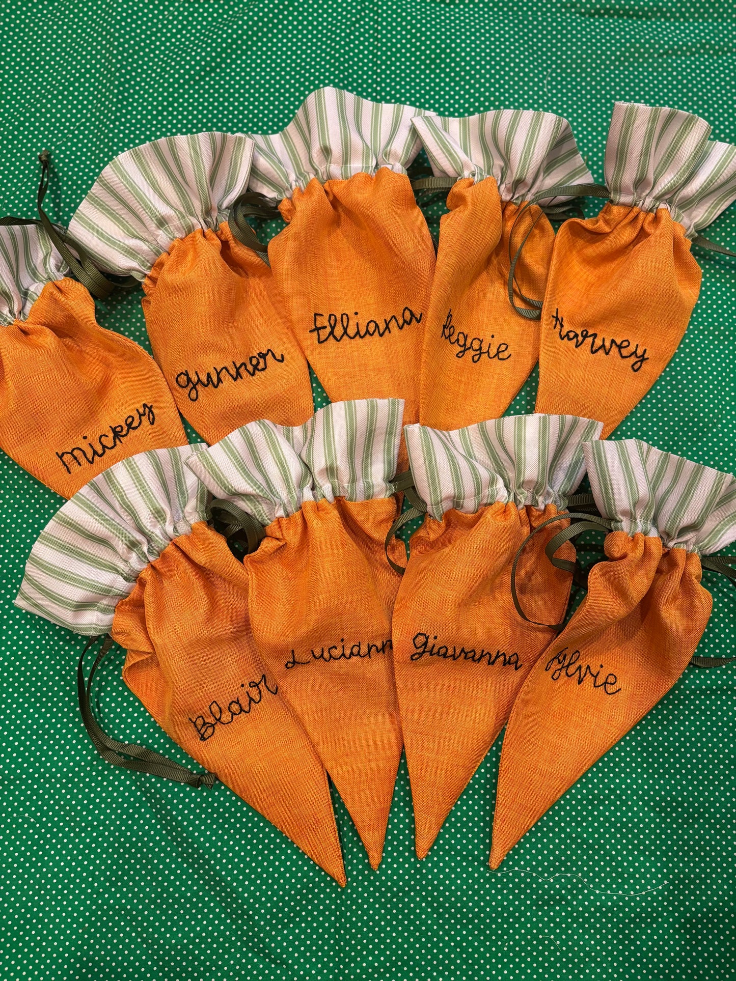 easter carrot bags