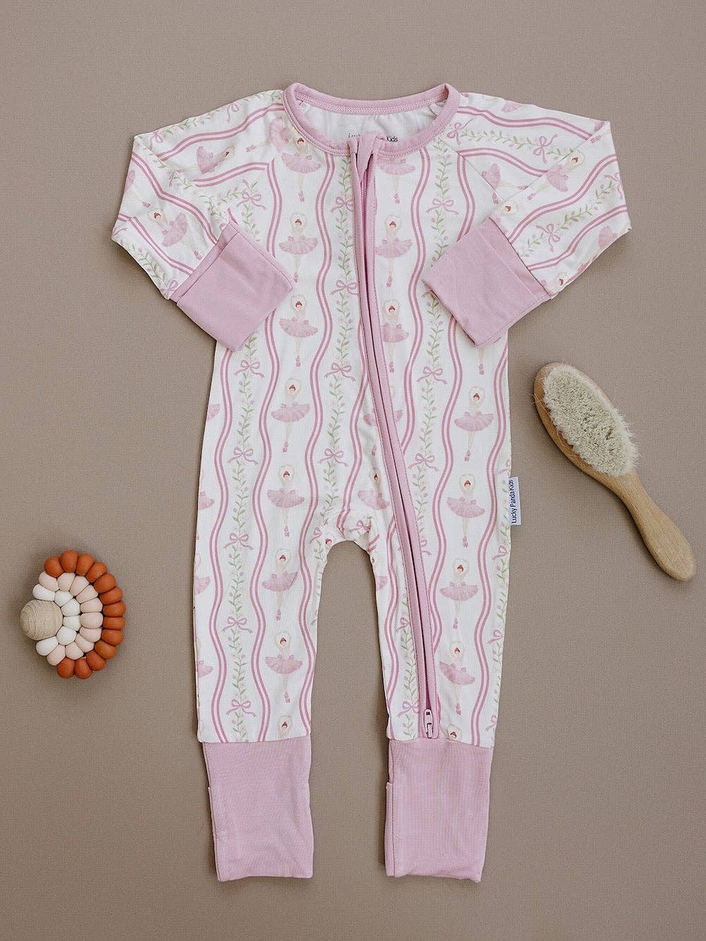 Bamboo Zip Romper | Little Ballerina