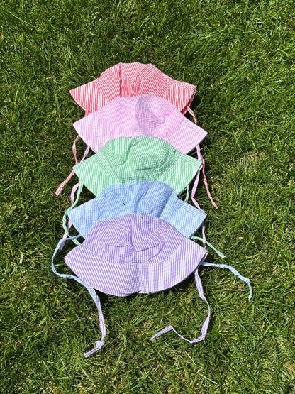 seersucker sun hats