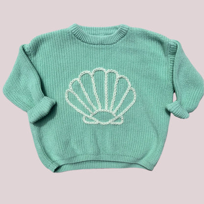 seashell knit sweater | size 2T