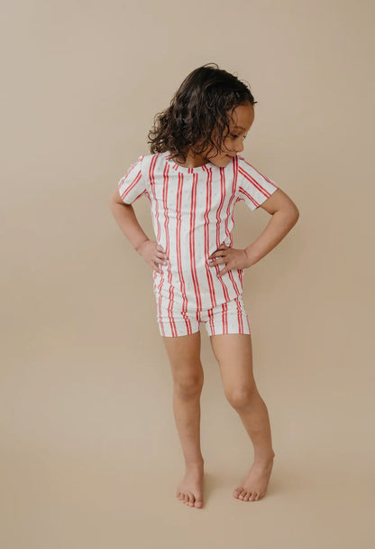 patriotic bamboo pajamas | red white and bow | stars and stripes | fourth of july