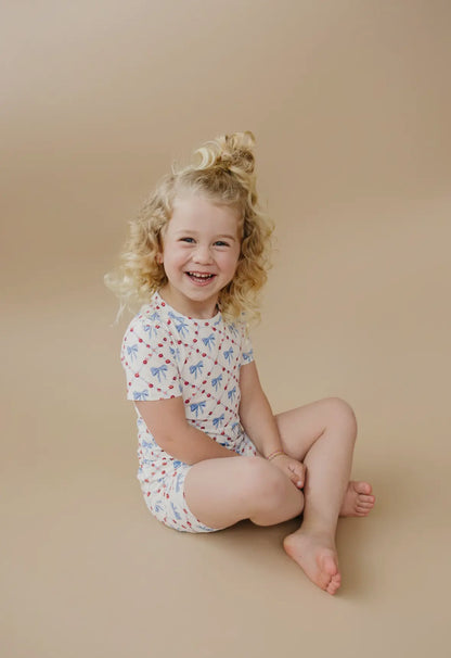 patriotic bamboo pajamas | red white and bow | stars and stripes | fourth of july