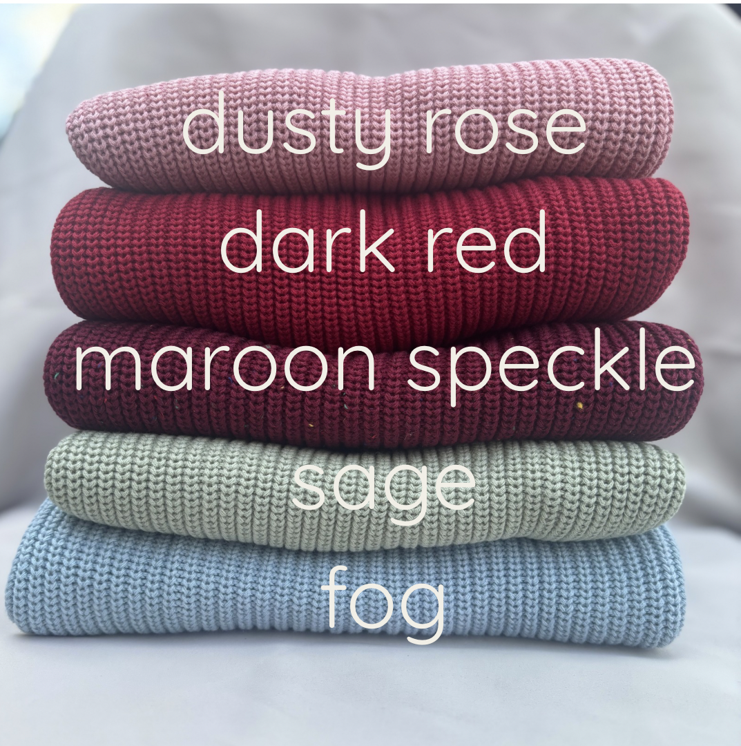 keepsake hand embroidered name knit oversized sweater jumper for newborn babies toddlers kids girls boys
