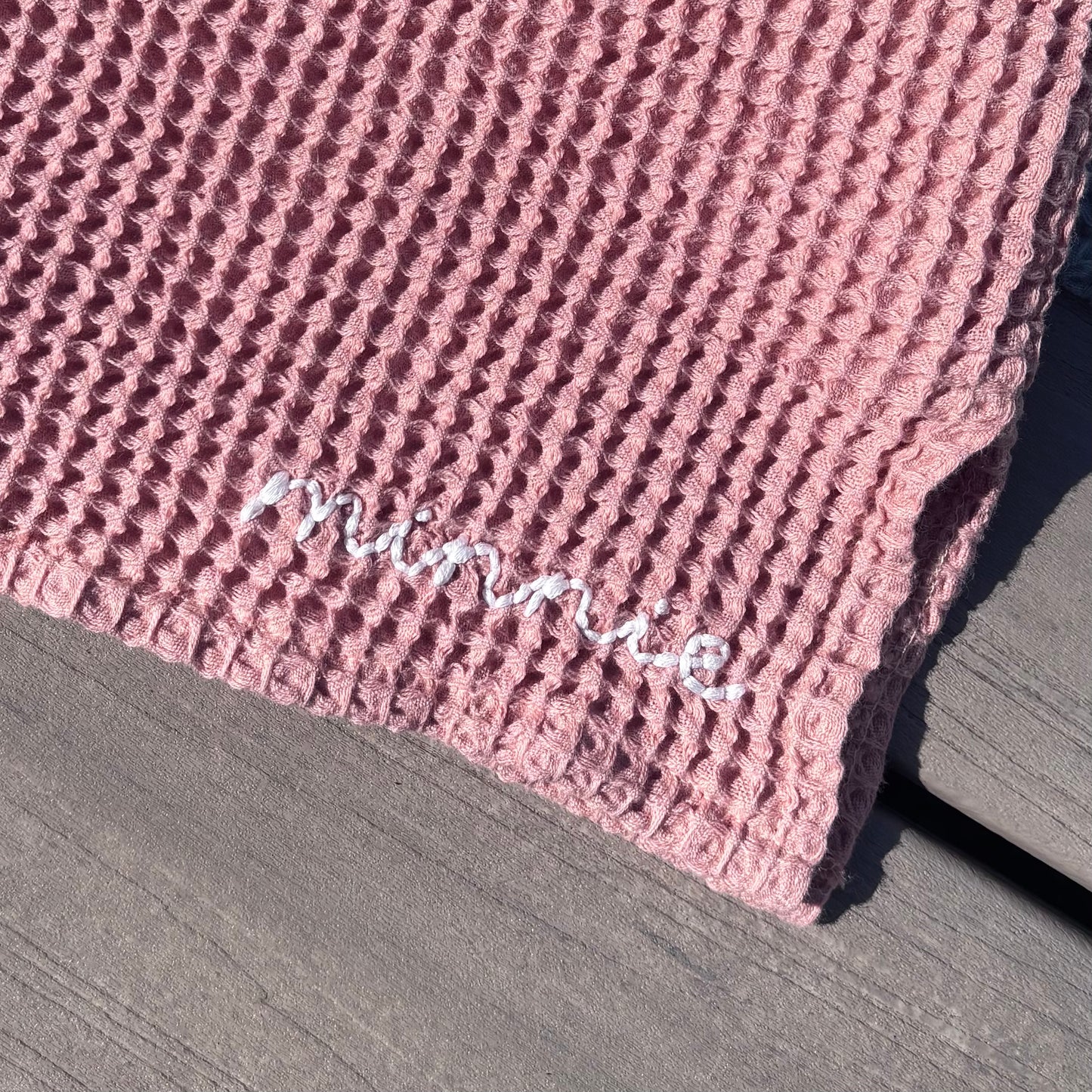 waffle beach towel poncho