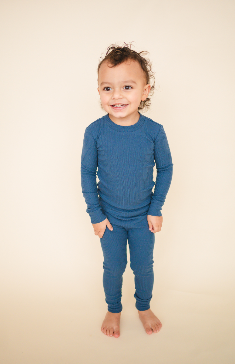 Organic Cotton 2-Piece Set | Ocean Blue | toddler + baby